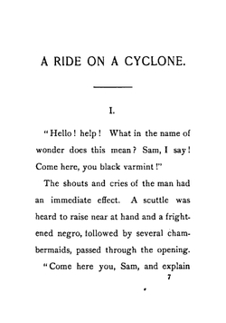A ride on a cyclone | William Hosea Ballou