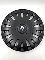 Колпаки на колеса гибкие черные с эмблемой R15 4 шт