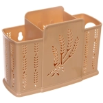 Подставка для столовых приборов пластиковая «Колосок» 19*13*7см 3секции