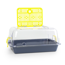 Террариум ZOOSET прозрачный серый/желтый - S (33х24х15 см)