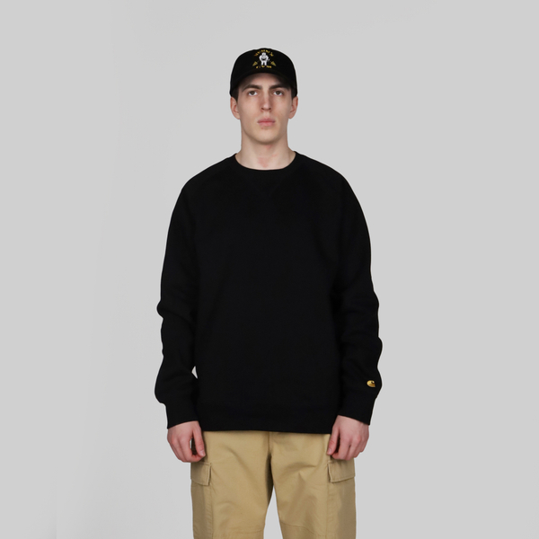 Толстовка мужская Carhartt WIP Chase 13 Oz артикул:I026383_black - купить в магазине Дайс