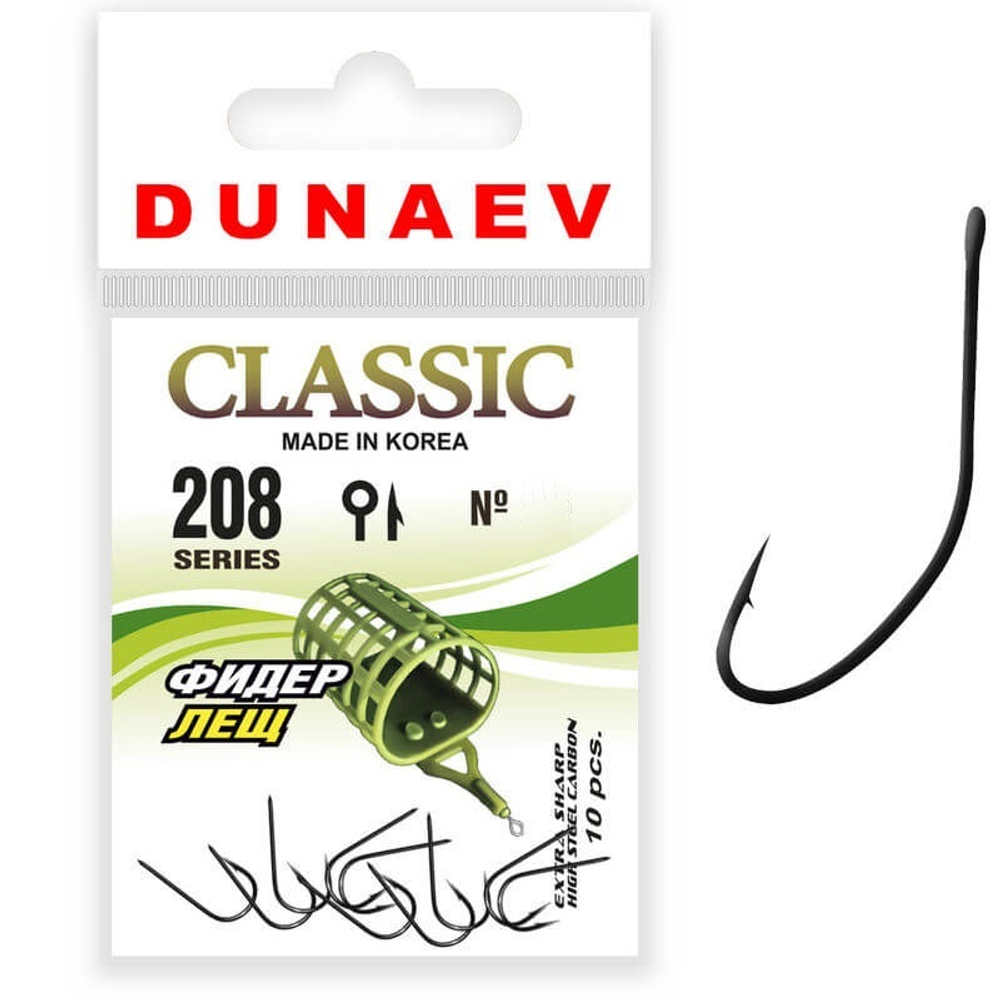 Крючок Dunaev Classic 208 # 8 (упак. 10 шт)