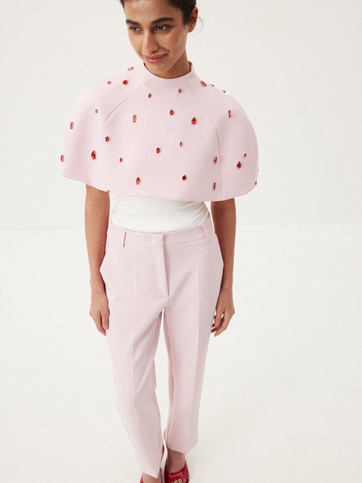 Архитектурный кейп с кристаллами Pink Glaze