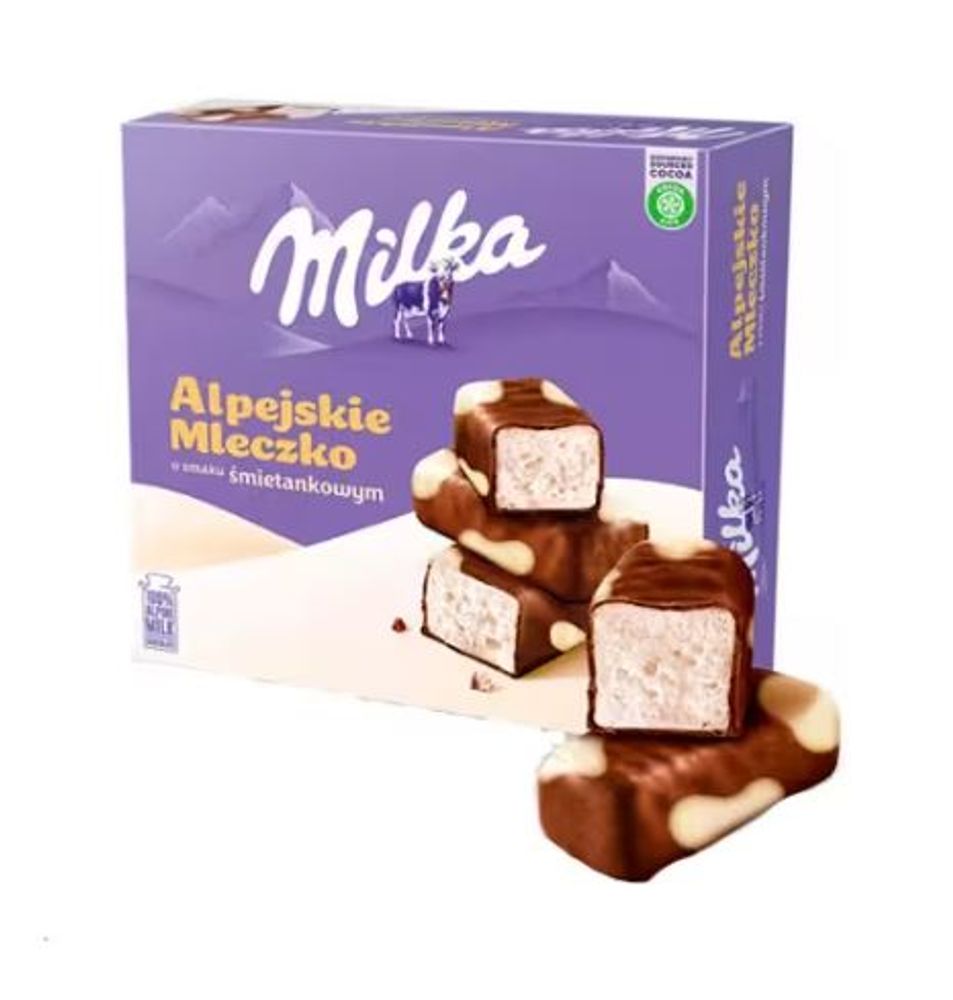 Конфеты Milka Alpine Milk Happy Cow 330гр