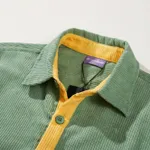 Рубашка YMKASHIX Velvet Button Зеленая