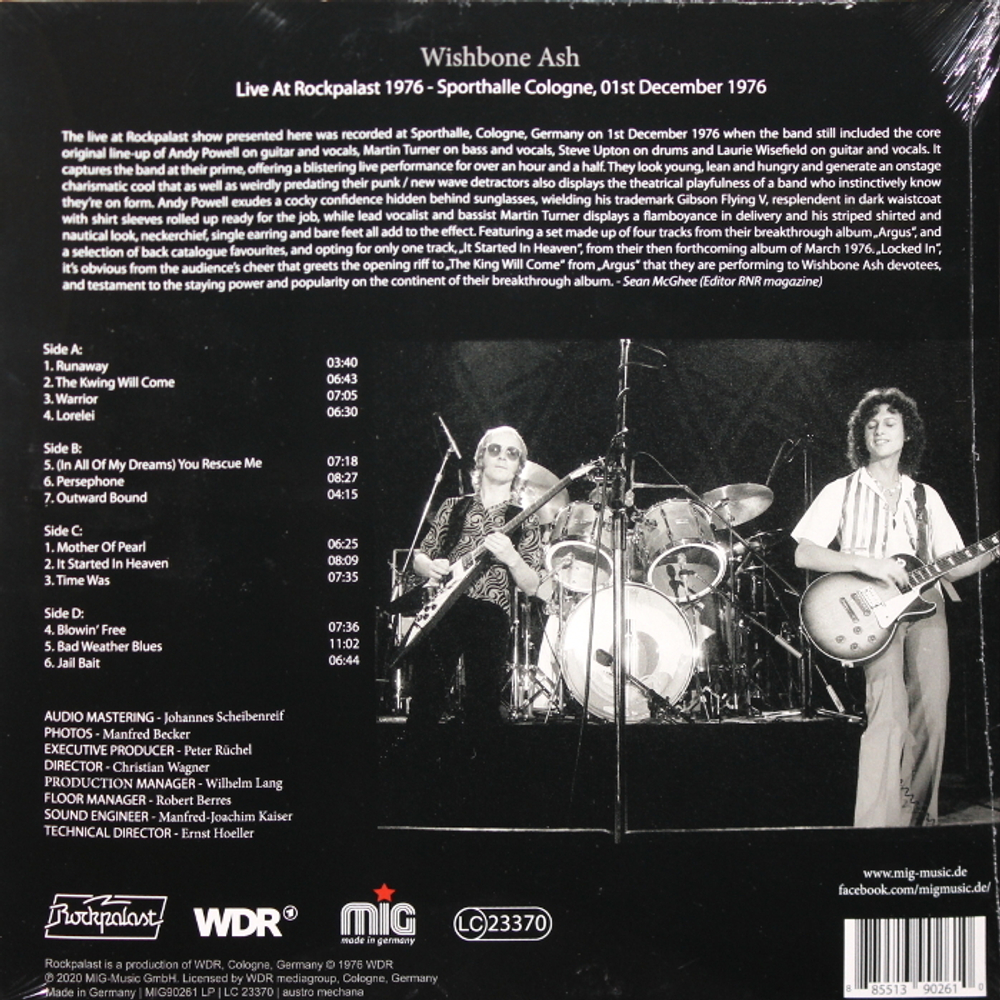 Wishbone Ash / Live At Rockpalast 1976 (2LP)