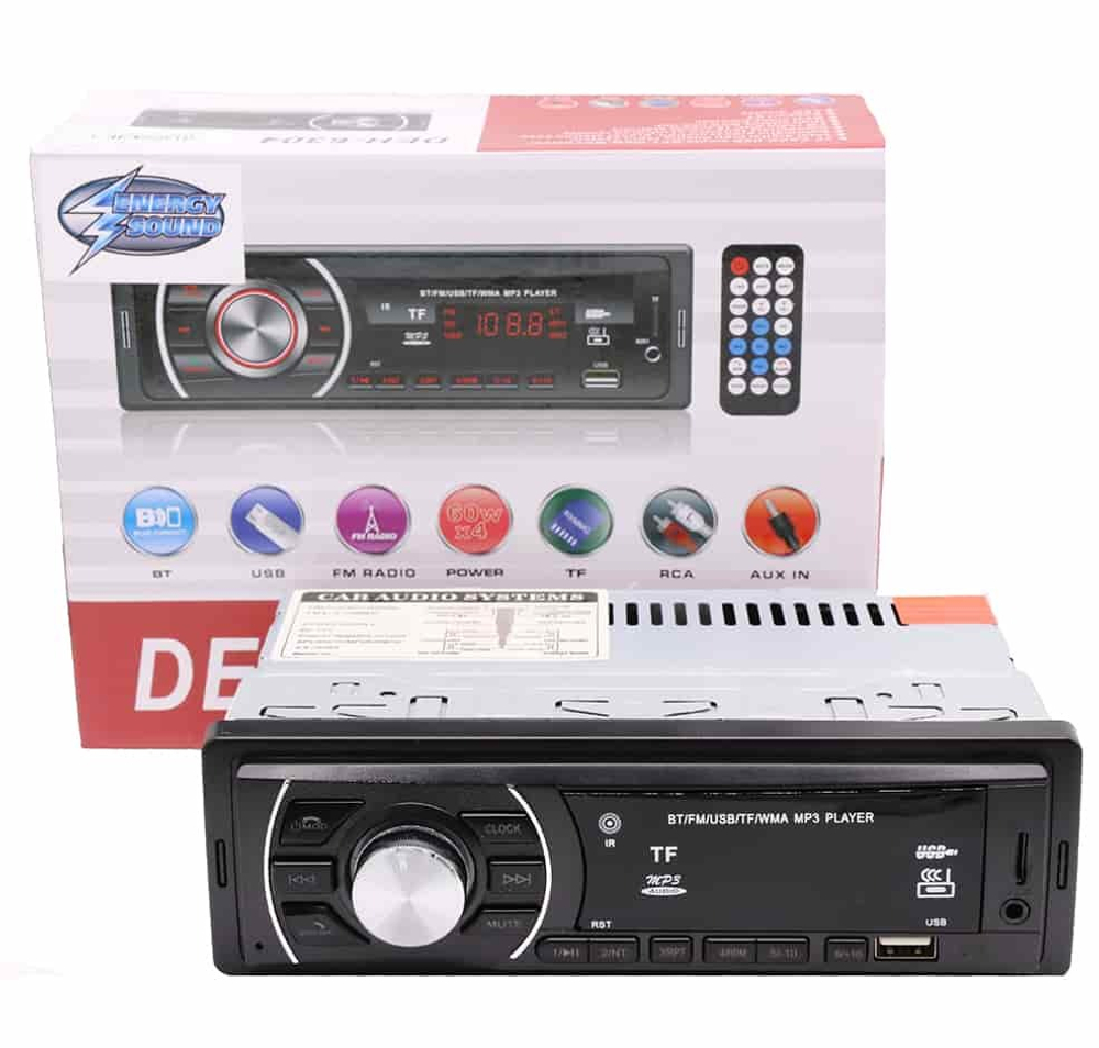 Автомагнитола ENERGY SOUND DEN-6304, Bluetooth , usb, micro, aux, fm, пульт