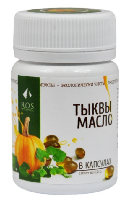 Масло тыквенное в капсулах, 100 шт