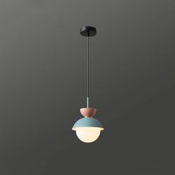 Подвесной Светильник Pompon Голубой - Розовый By Imperiumloft