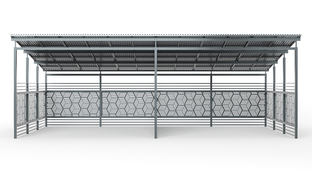 Большой навес над контейнерами SK00103