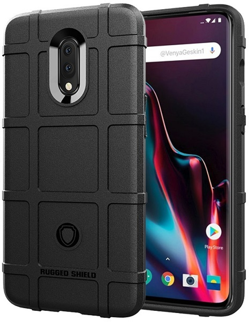 Чехол для OnePlus 7 цвет Black (черный), серия Armor от Caseport