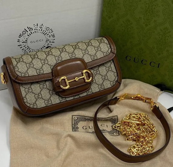 Мини-сумка через плечо Gucci Horsebit 1955