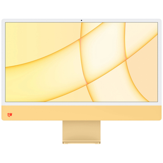 Apple iMac 24" Retina 4,5K, (M1 8C CPU, 8C GPU), 8 ГБ, 512 ГБ SSD, жёлтый