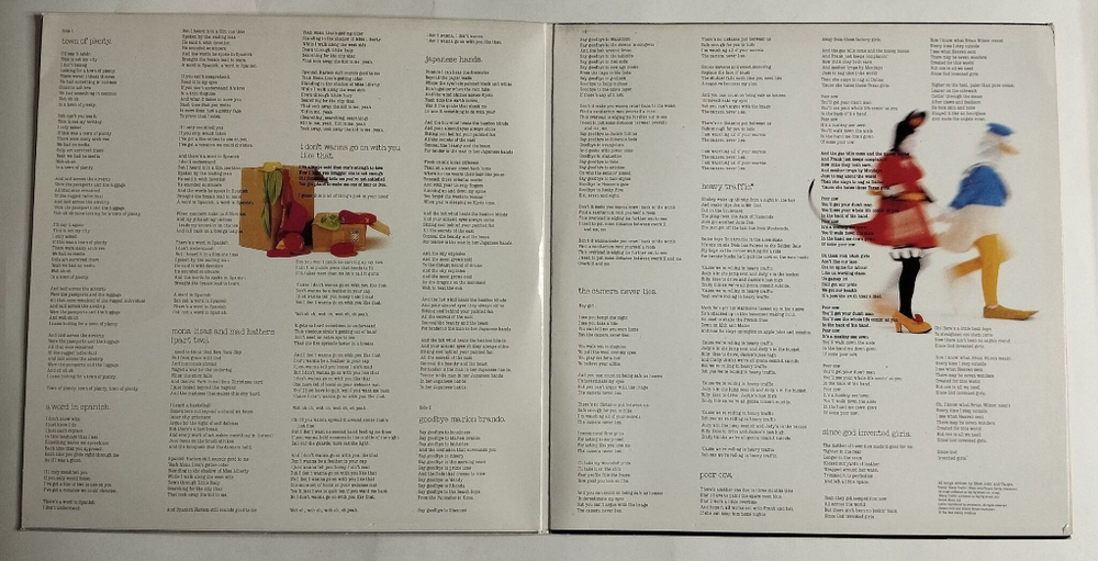 Винтажная виниловая пластинка LP Elton John Reg Strikes Back (Югослоавия 1988)