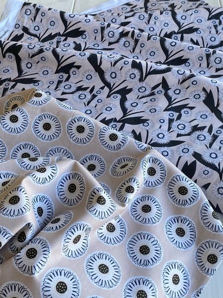 ПОЛНОЧНЫЕ ЦВЕТЫ #9, 100% хлопок Handmade Fabrics 5