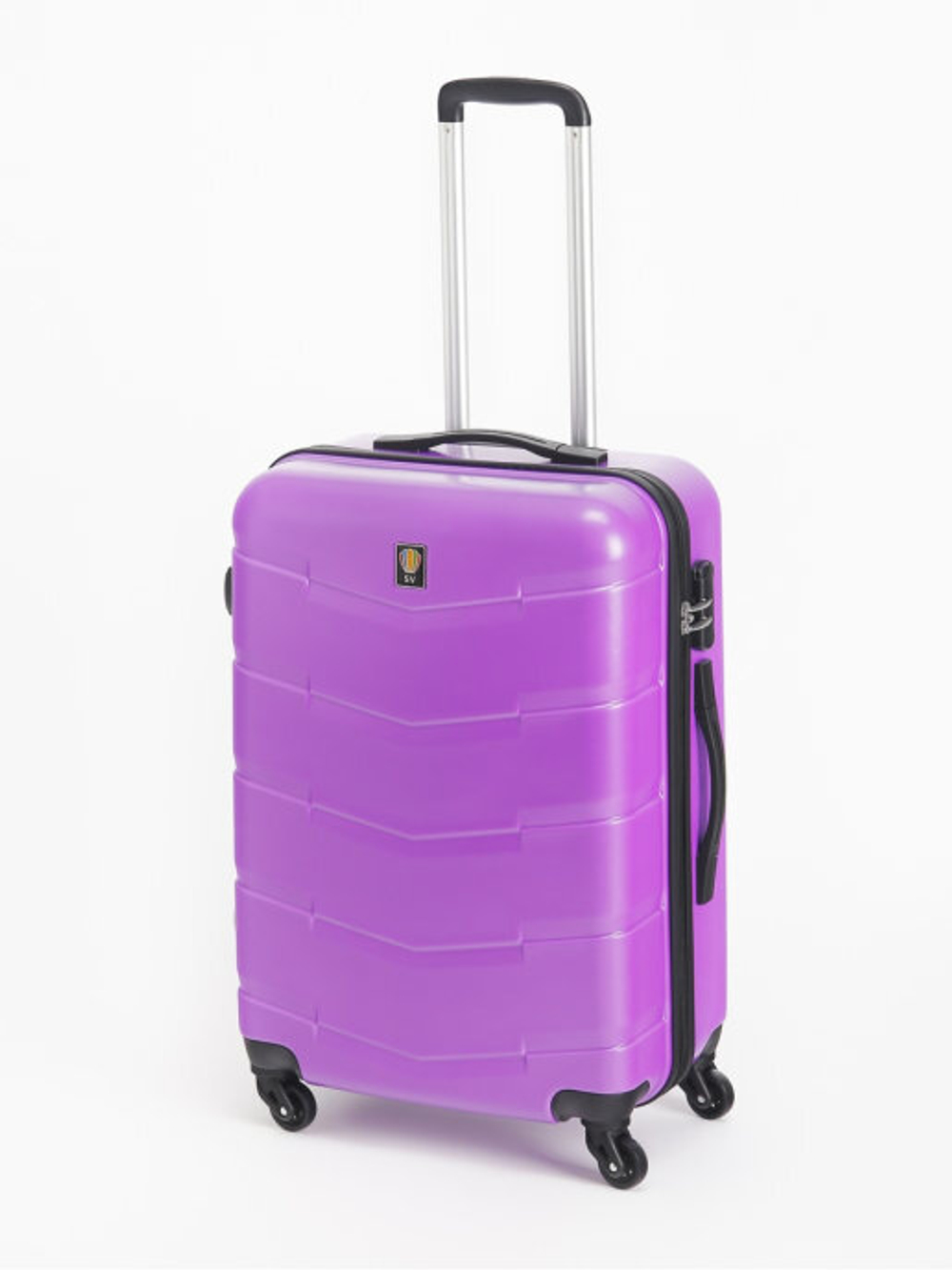 Чемодан на колесах SV размер XL, ABS-пластик, 103 л, 4,2 кг, (036 Фиолетовый)