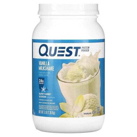 Сывороточный протеин Quest Nutrition, Протеиновый порошок, ванильный молочный коктейль, 1,36 кг (3 фунта)