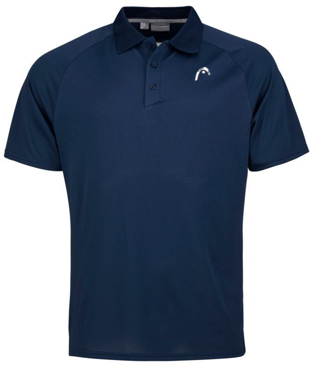 Мужское теннисное поло Head Performance Polo II Shirt M - dark blue