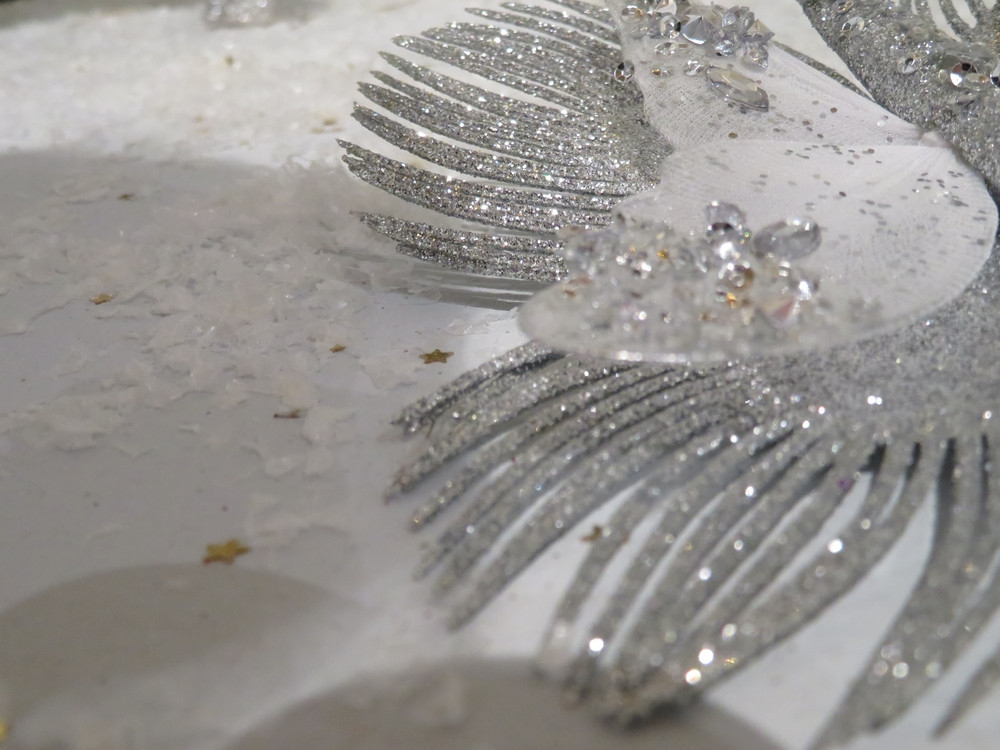 Бабочка на клипсе 16х16х3 House of Seasons белая/мятная