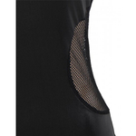 Кожаное платье Ohyeah Lady с ремешками и сеткой, XS-S