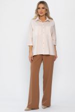 Рубашка классическая Аристократка (бежевая) Б14356-10М LT Collection