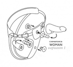 Женский пояс с двумя насадками Woman Strap