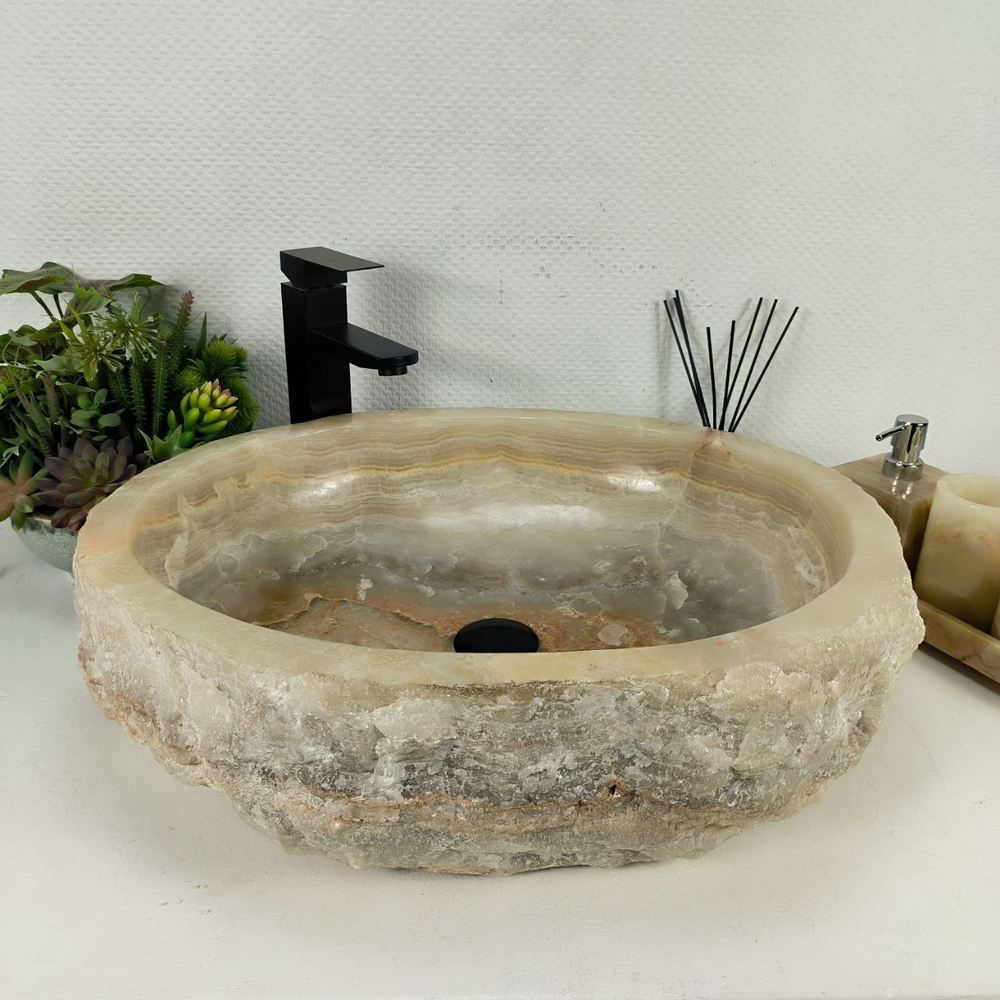 Раковина из оникса Erozy Green EO-64424 58*47*16 0163