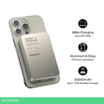 Портативное зарядное устройство Momax IP133 Q.Mag X2 Titanium (IP133E)