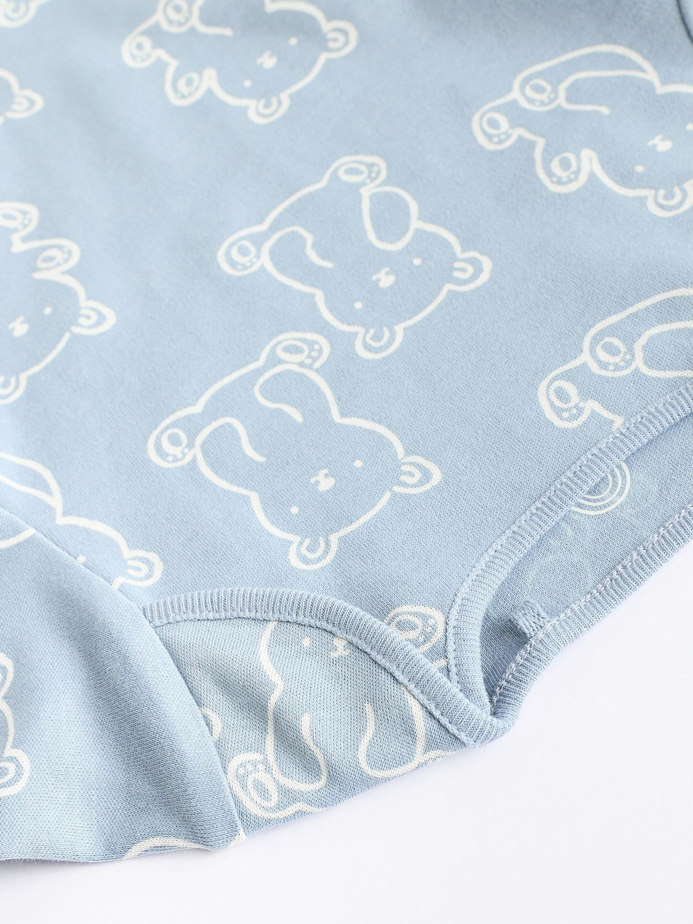 Боди с коротким рукавом для малышей Next N27-279, 5 шт., Молочный, Голубой