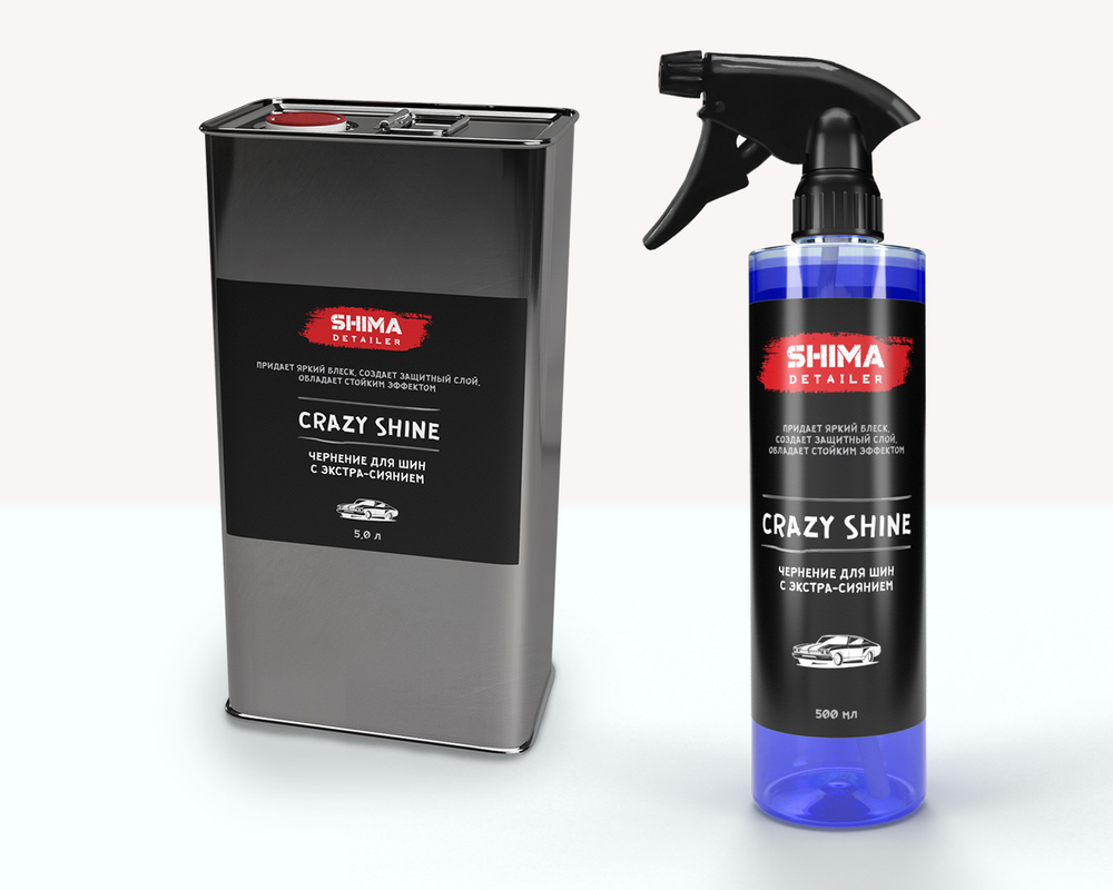 SHIMA DETAILER "CRAZY SHINE" чернение колес - шин 500 мл.