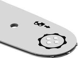 ЗУБР тип 4, шаг 3/8″, паз 1.3 мм, 35 см, шина для электро и бензо пил (70204-35)