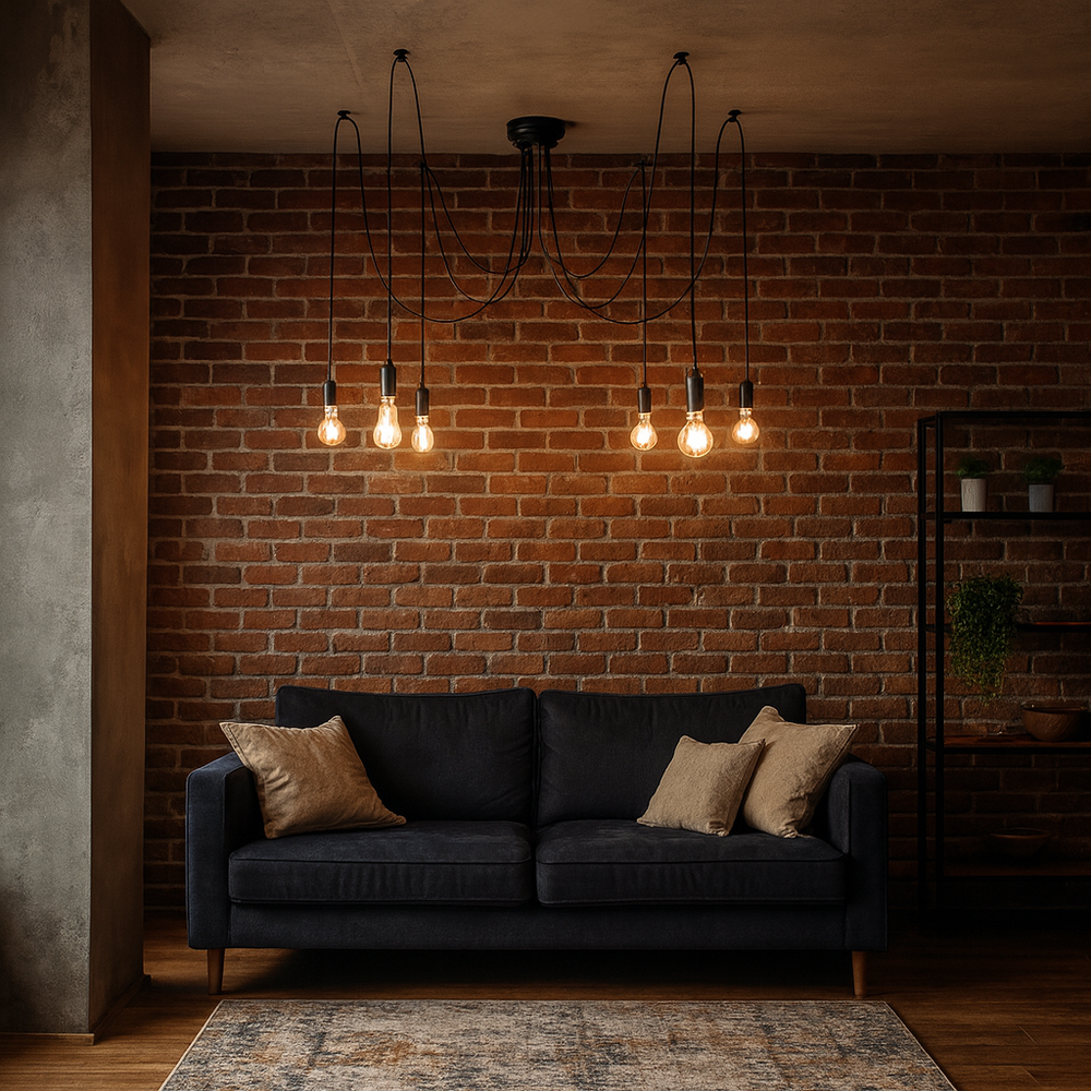 Люстра Spider Black L6 Imperiumloft By Imperiumloft