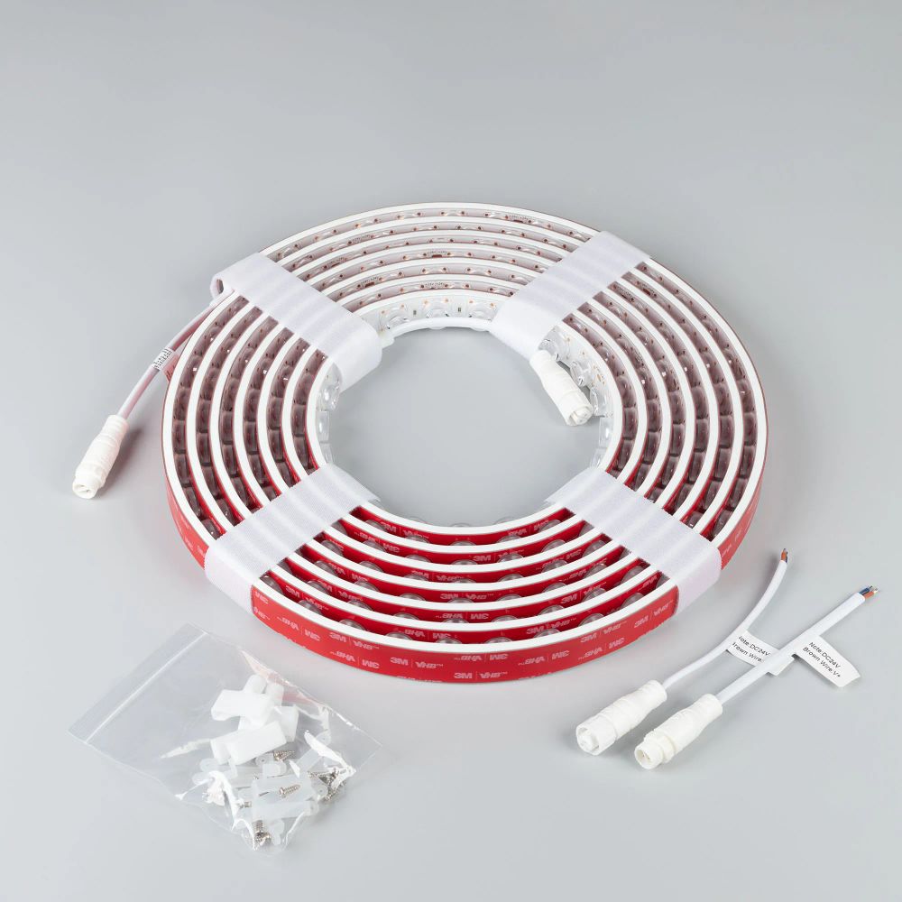 Светодиодная лента герметичная FLT-PS-A42-23mm 24V Warm3000 (21 W/m, IP67, 15deg, 5m) (Arlight, -) 049305