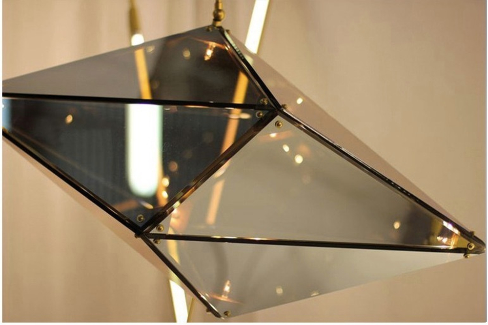 Pendant design lamp  Maxhedron Vertical by Bec Brittain (Smoky)