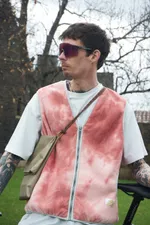 Жилет Called a Garment Wilderness tie-dye коралловый