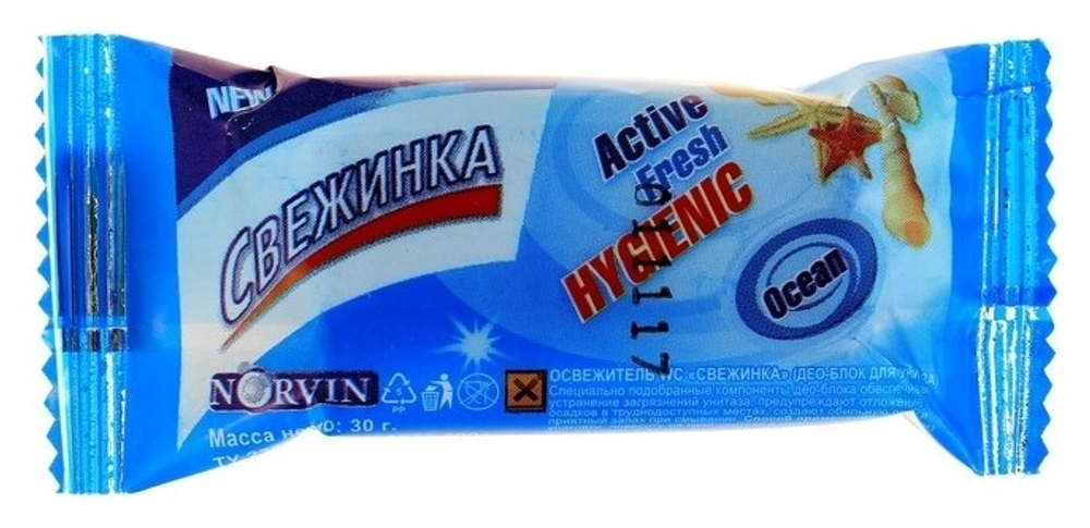 Блок сменный д/унитаза Свежинка 30г Море
