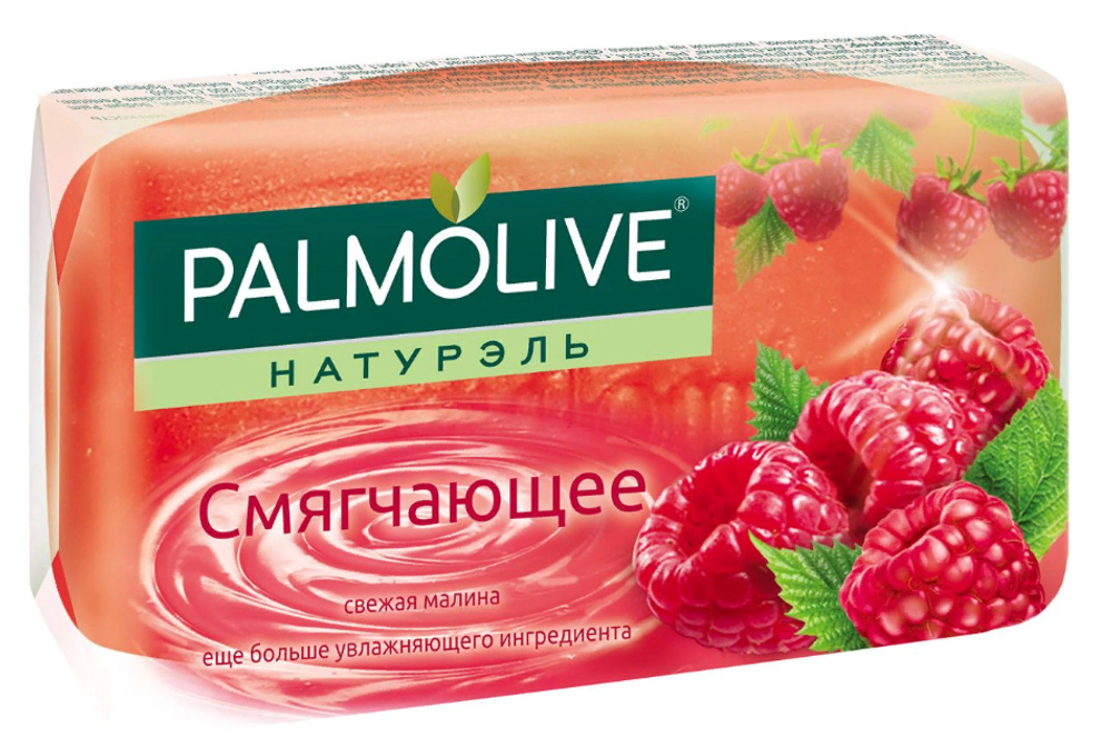 Palmolive Натурэль Мыло туалетное Смягчающее, свежая малина, 90 гр