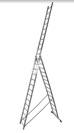 Лестница алюмин.  3секц* 14ступеней (3,97м-6,68м-9,50м) / МОНТАЖНИК