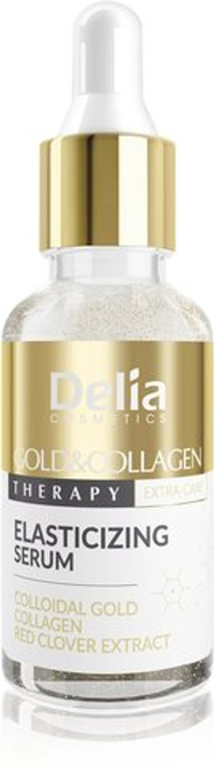 Delia Cosmetics Gold & Collagen Therapy - сыворотка повышает эластичность кожи /   30  ml  / GTIN 5906750802473