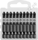 KRAFTOOL Impact Pro PH 2, 50 мм, 10 шт, Ударные биты (26191-2-50-S10)