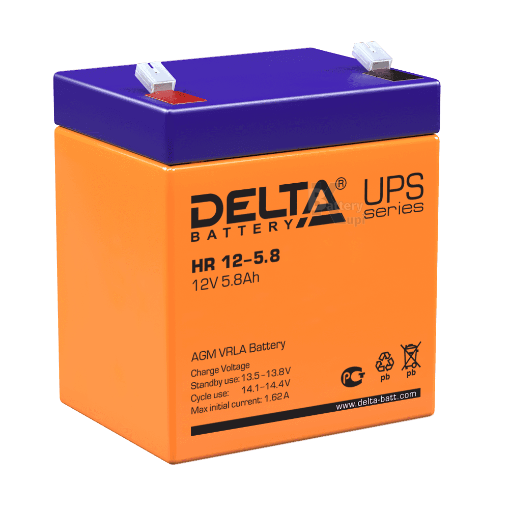 Аккумулятор Delta HR 12-5.8 (AGM)