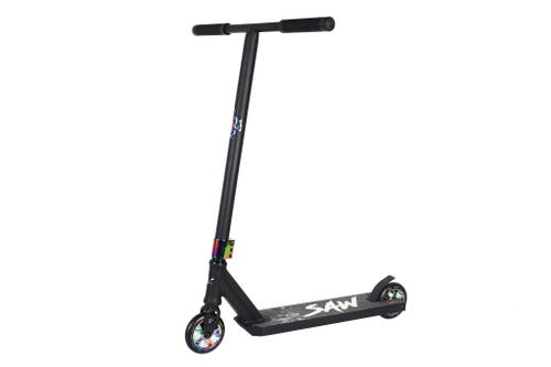 Самокат трюковый SAW (черный-бензин)
