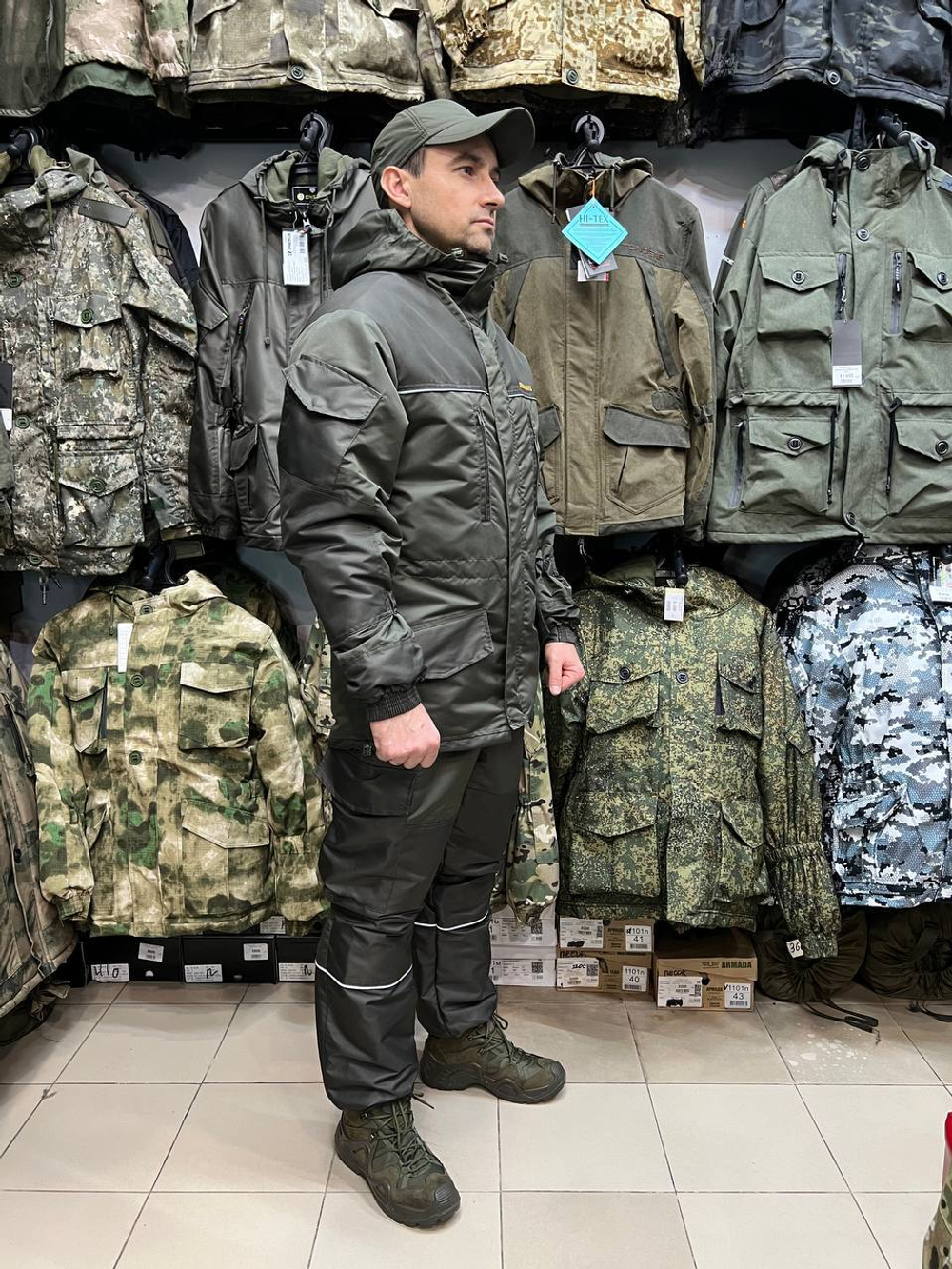 Костюм демисезонный Барс СКАЛА Таслан — утеплённый, хаки светлый