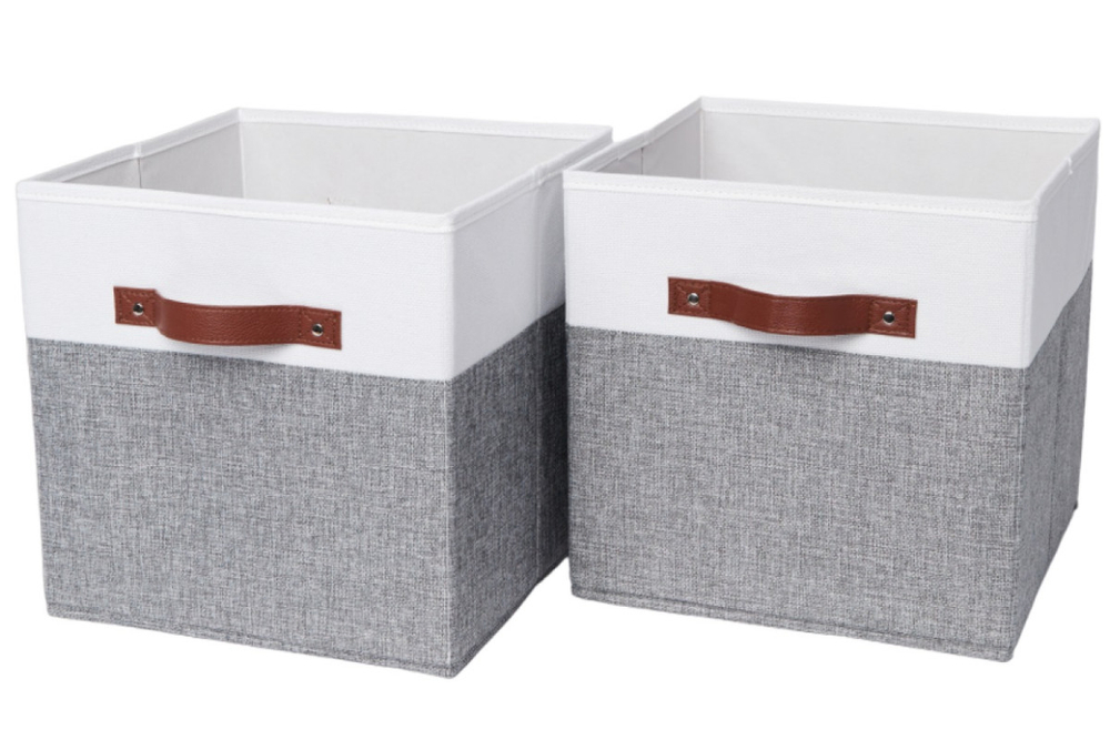 Набор складных коробок для хранения Home One, 30х30х30см, 2шт. белый-серый