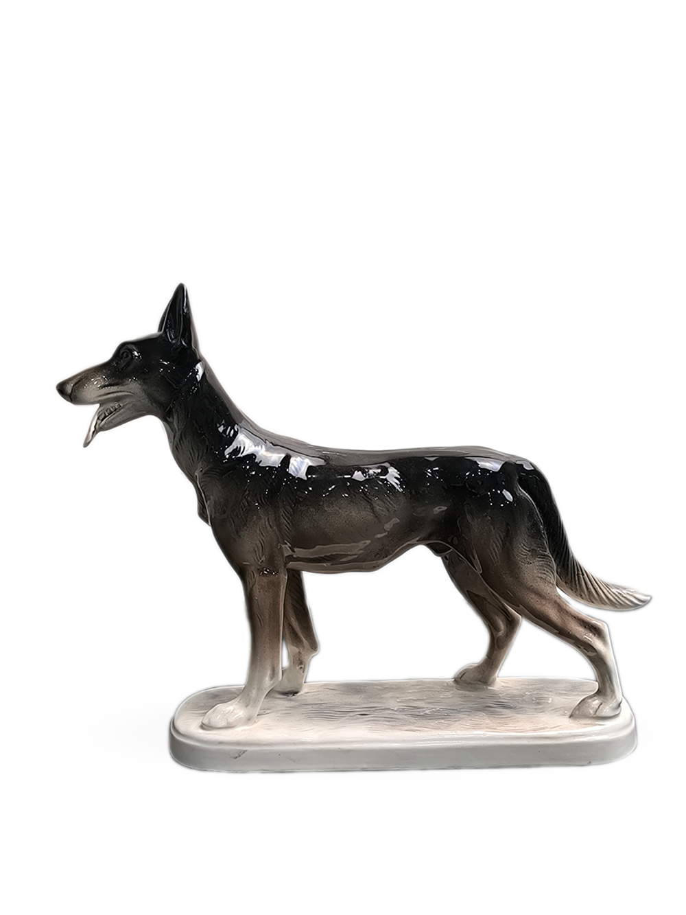 Фаянсовая статуэтка "Собака" Hertwig & Co