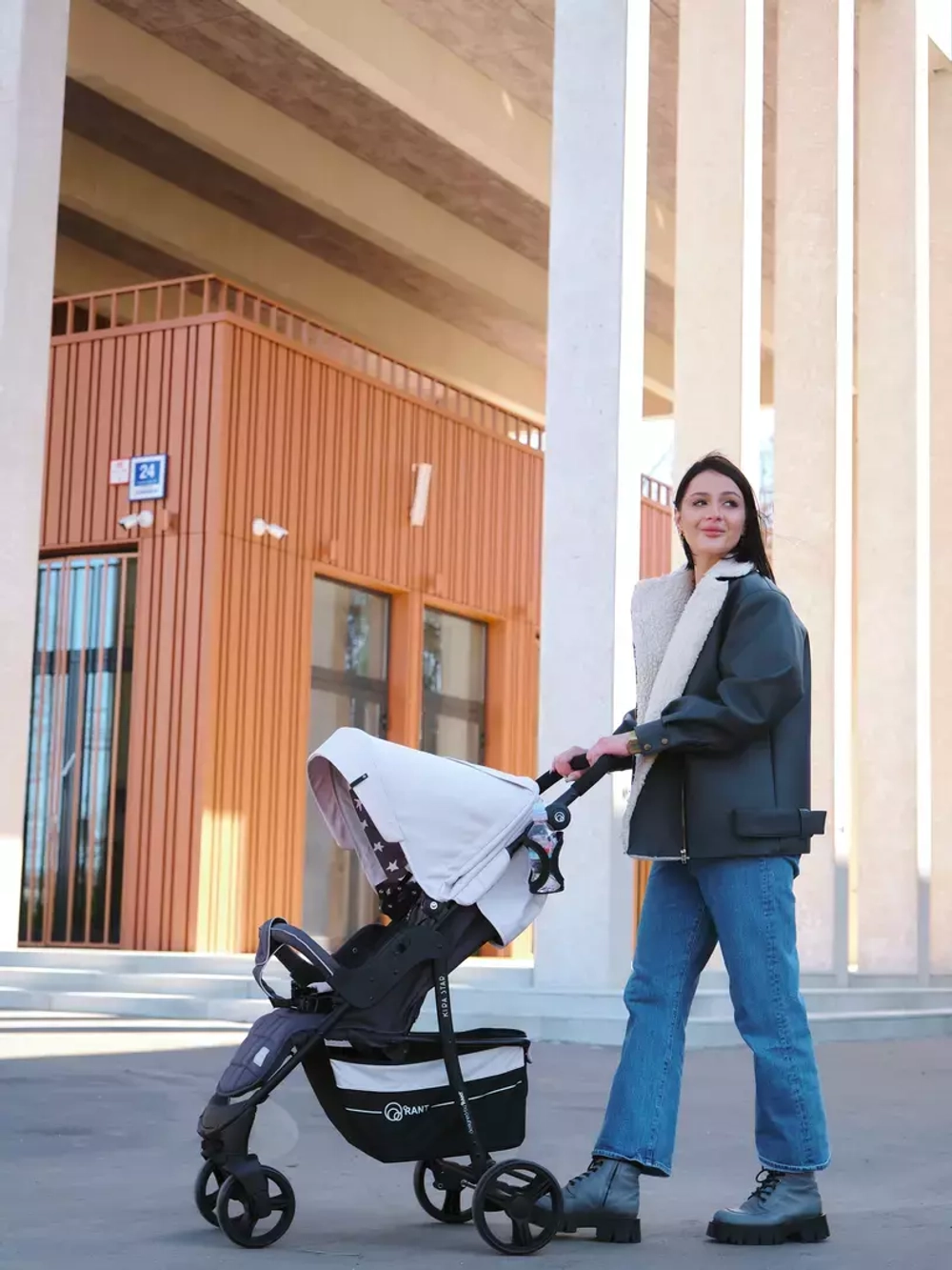 Коляска детская "KIRA STAR" RA055 Ivory Beige 2022