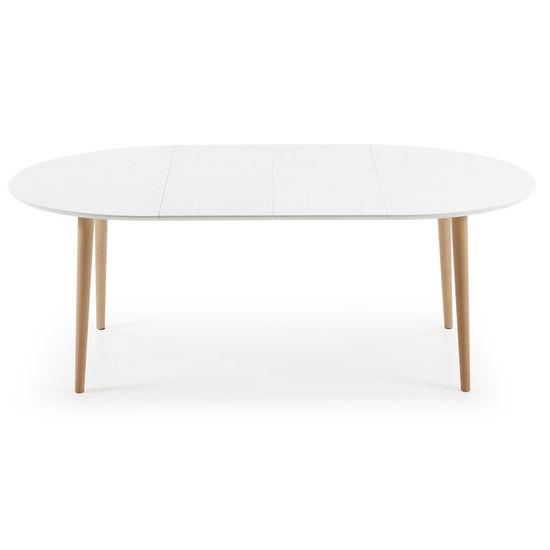 Стол раскладной Oakland белый овальный