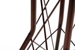 "Конте" интерьерный стол из HPL круглый Ø70см, цвет "дуб"