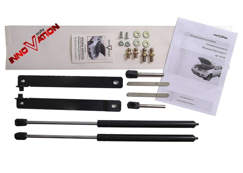 Упор (амортизатор) капота для Mitsubishi Pajero Sport 2/L200 (2006-2016) Autoinnovation.02-06
