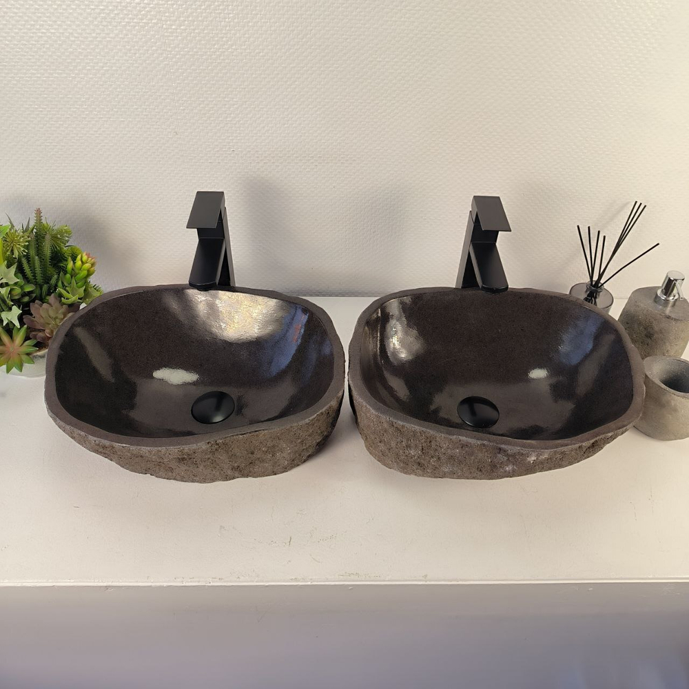Раковина из речного камня ПАРА! RS-65480 43*35*15 0865
